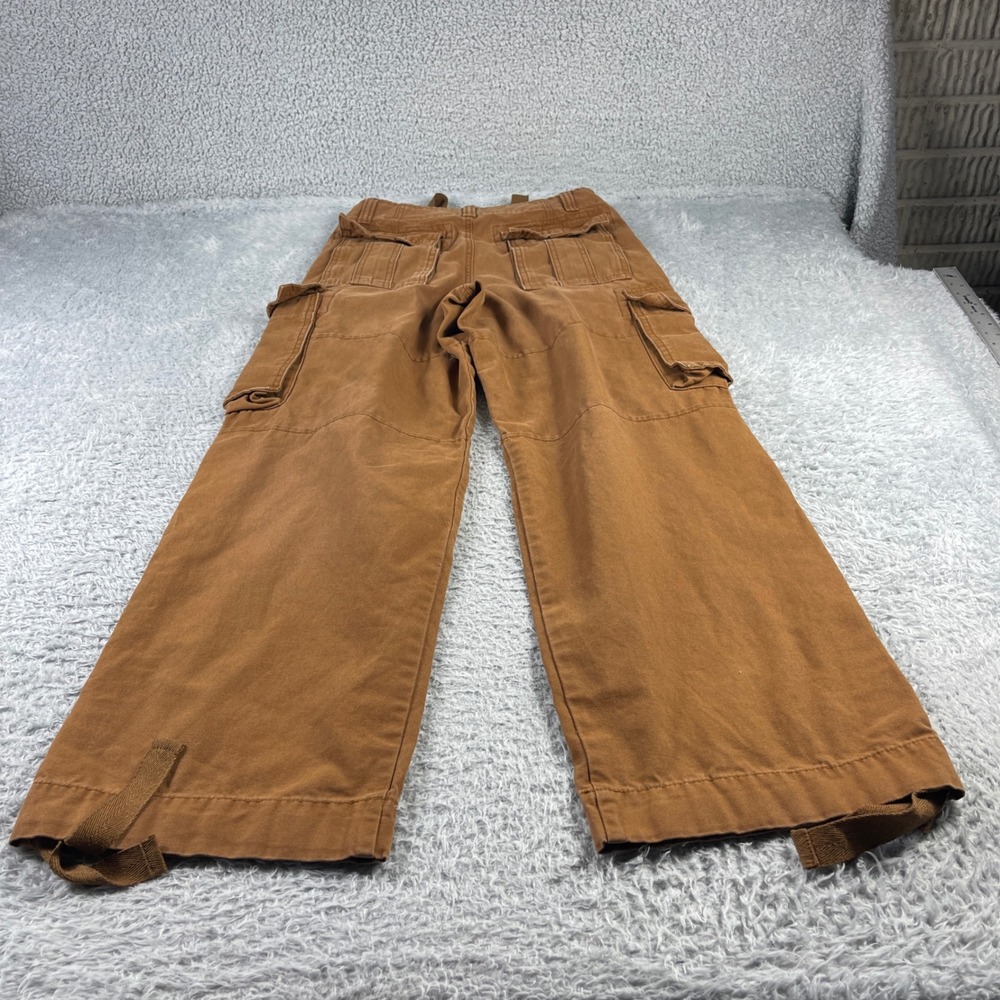 No Boundaries Brown Cargo Pants Wide Leg Utility Trousers Size 28 Streetwear - Picture 8 of 10